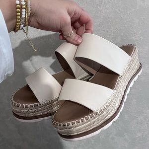 Chunky Espadrille style Wedges